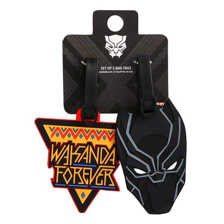 Black Panther 2 Piece Luggage Tag Set