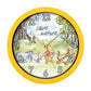 Disney Winnie The Pooh Yellow Wall Clock