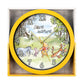 Disney Winnie The Pooh Yellow Wall Clock