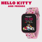 Hello Kitty & Friends Pink Printed Strap Smart Watch